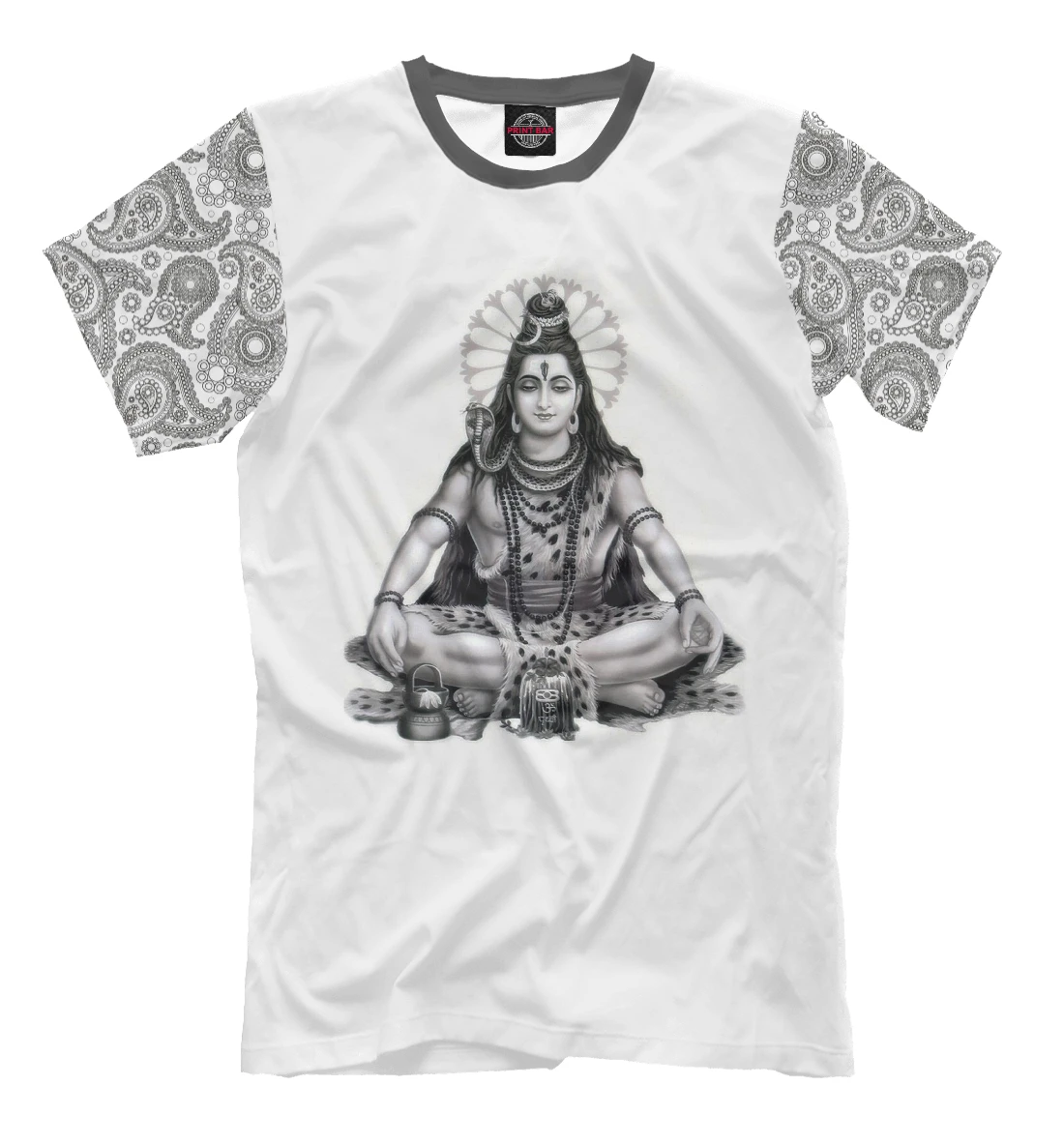 Футболка Шива и индийский узор Другие страны | Футболки