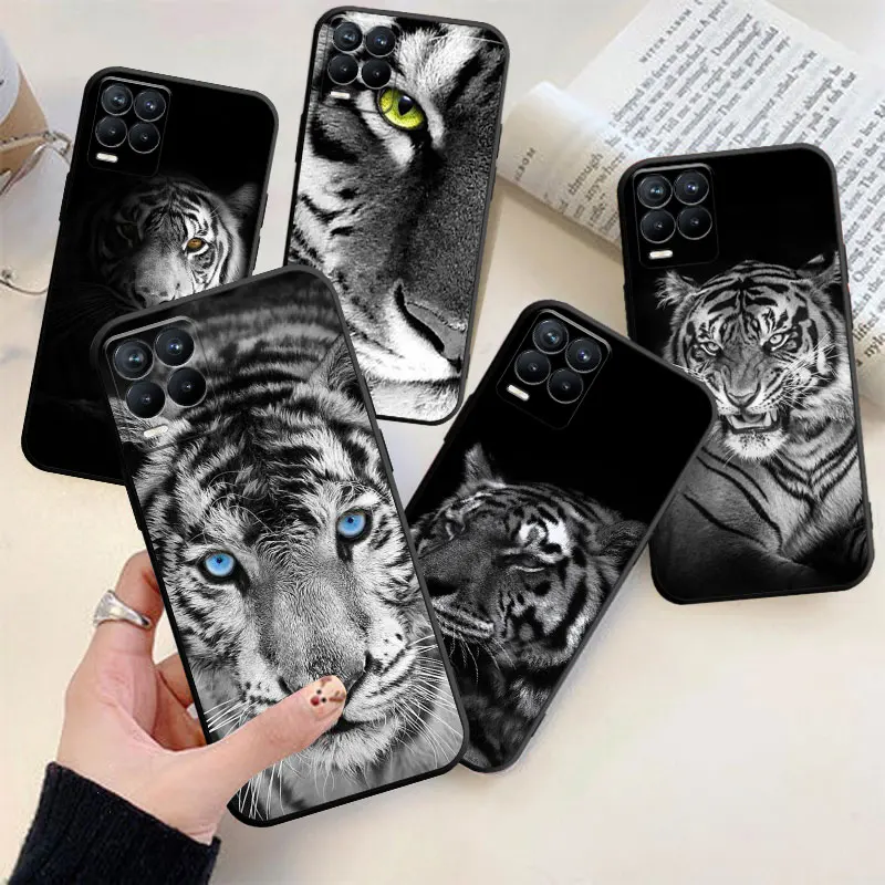 

Shockproof Phone Cases For Realme GT Neo 7 7i 8 8i 9 Pro Plus C11 C15 C2 C20 C21 C21Y C31 C35 Tiger Cover Black