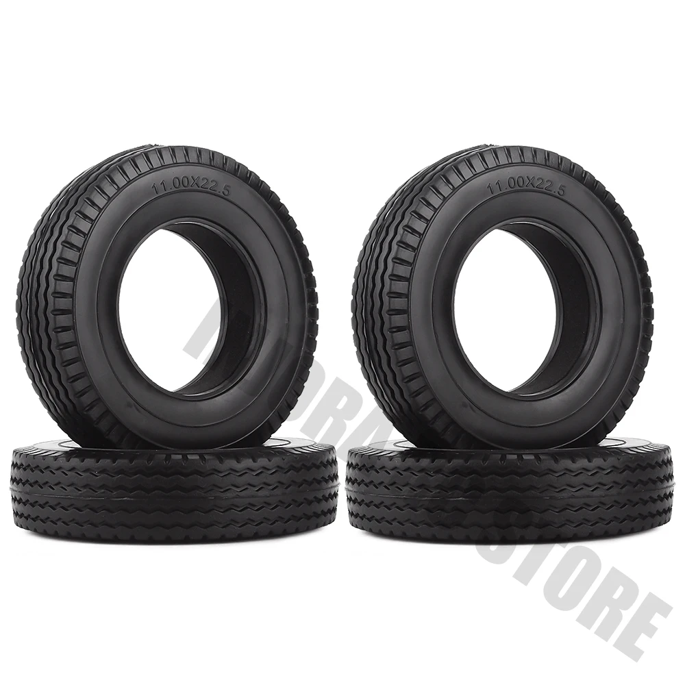 4 шт. мягких резиновых колесных шин с губками для модели 1/14 RC Crawler Car Tamiya Tractor Trucks Upgrade Parts.