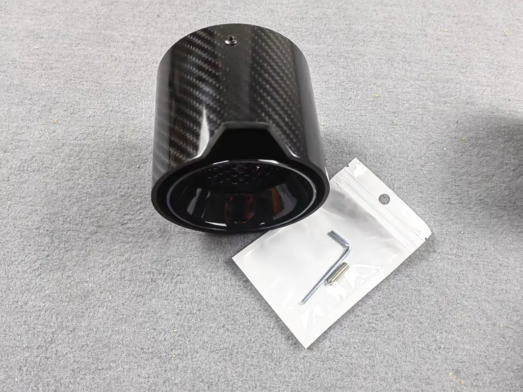 

1 шт. M4 Глушитель Выхлопной Трубы наконечники для BMW G80 G82 2020 + глянцевый задний наконечник из углеродного волокна с M производительностью