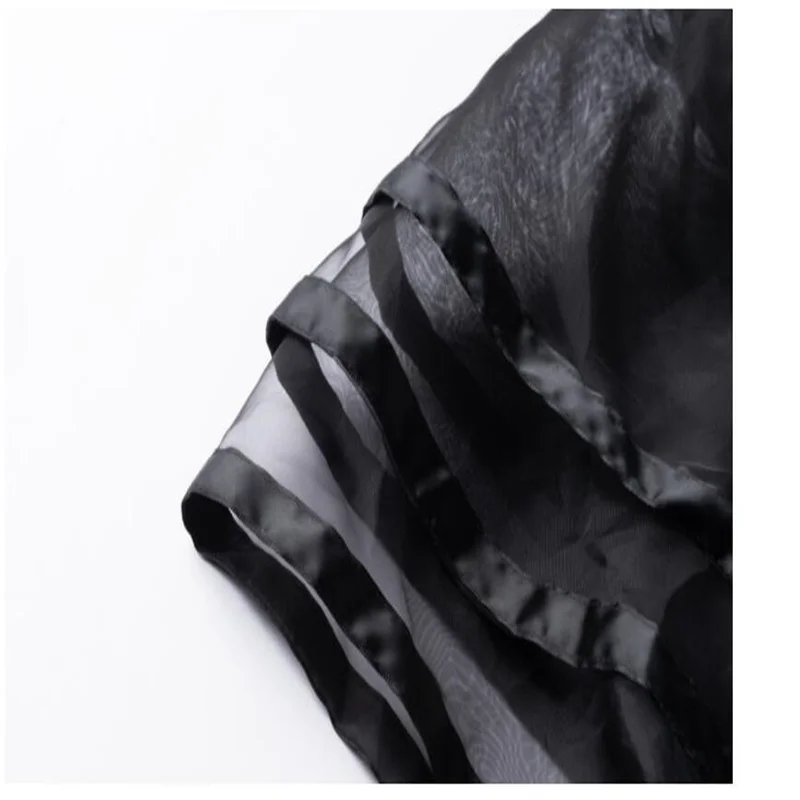 Fashion leather jackets women's personality plus size summer motorcycle yarn woven mid-sleeve slim short coats black fashion enlarge
