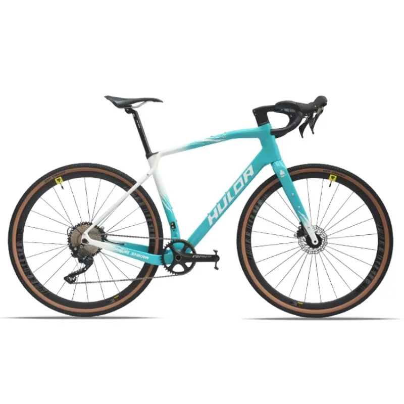 Фото Велосипед Haluada Gravel Road Bike 700X40C, карбоновый, с полностью скрытой внутренней проводкой тросов, 10-скоростной, с двойными дисковыми тормозами №3