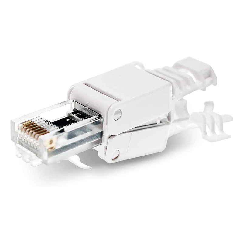 12 сетевые разъемы Tool- CAT6A RJ45 LAN UTP Кабельная вилка без инструментов CAT6 CAT5 CAT7