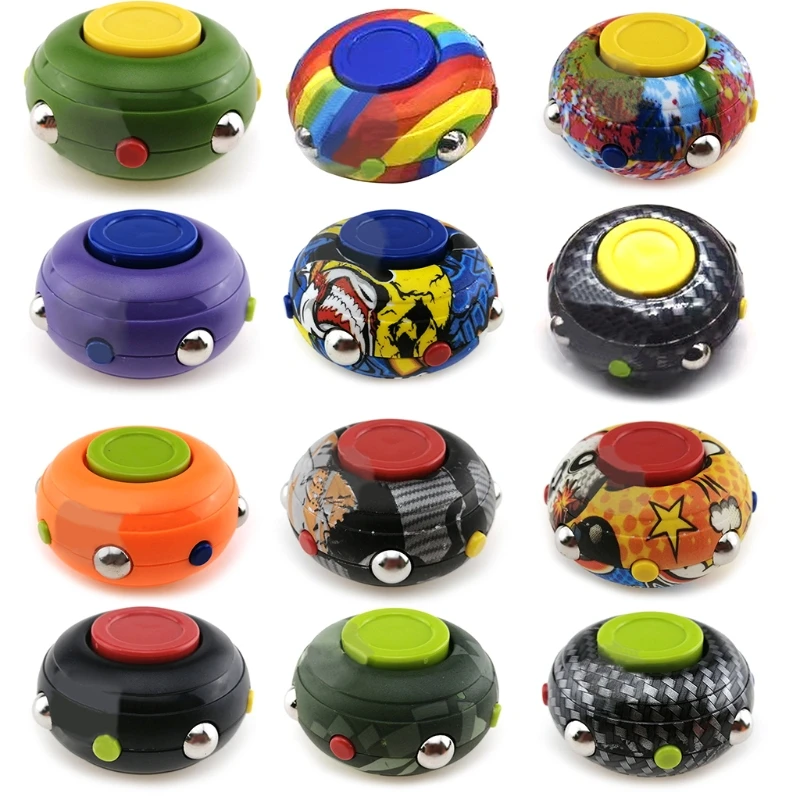 

2inch Handhold Sensory Gyro Rotating Spinner Adults Kids Hand Ability Exerciser DropShipping