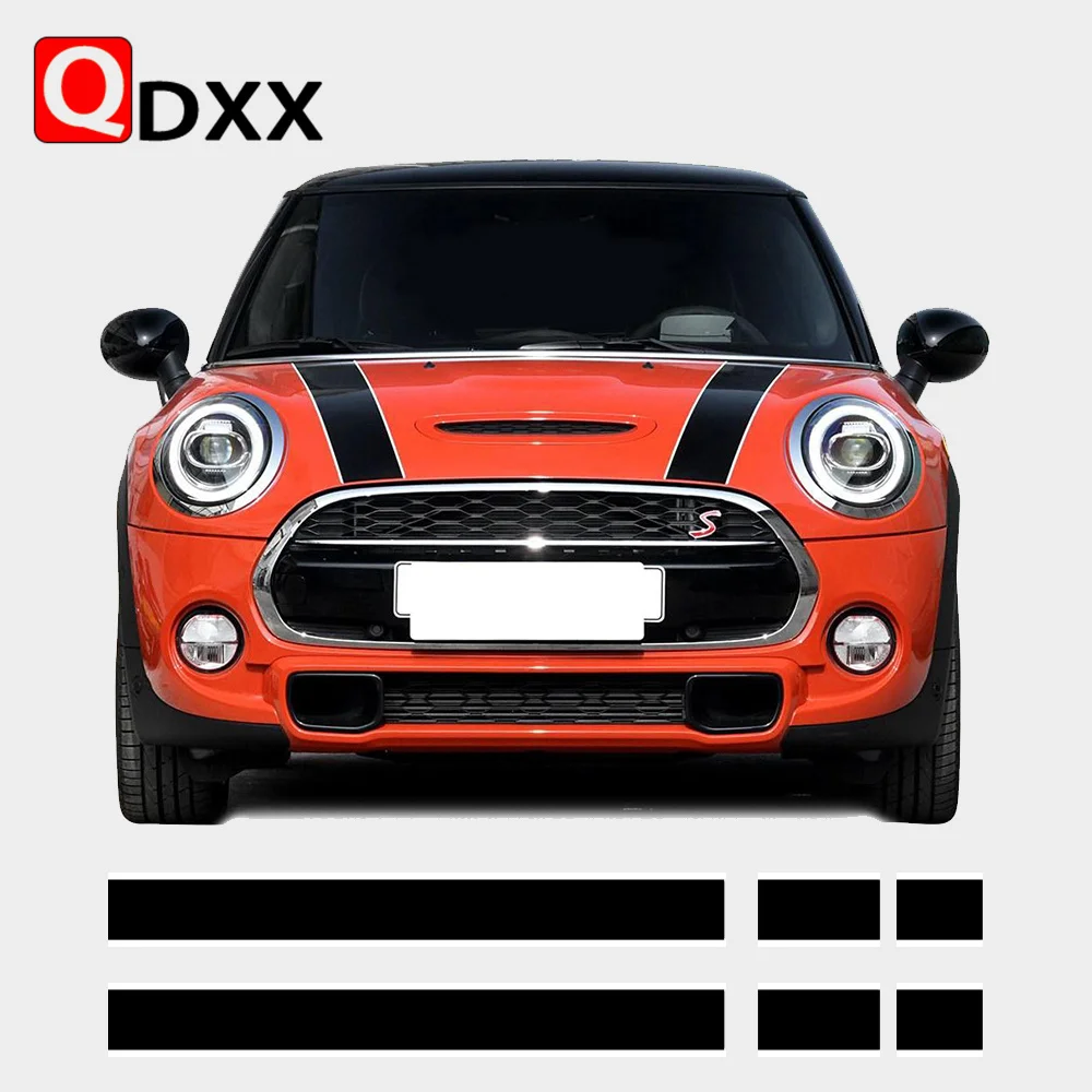 

Car Styling Hood Bonnet Stripes Engine Cover Decal Stickers for Mini Cooper R50 R52 R53 R56 R57 F55 F56 F56 Hatch Accessories