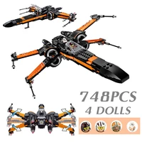 disney stars space wars poe x wing fighter aircraft fighter fit 75102 05004 building blocks bricks toys kid gift boys set