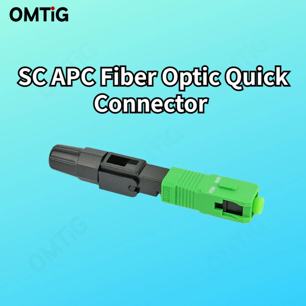 

100 шт. встроенный SC APC Волоконно-оптический Быстрый коннектор FTTH одномодовый волоконно-оптический SC Быстрый коннектор адаптер полевой сборки