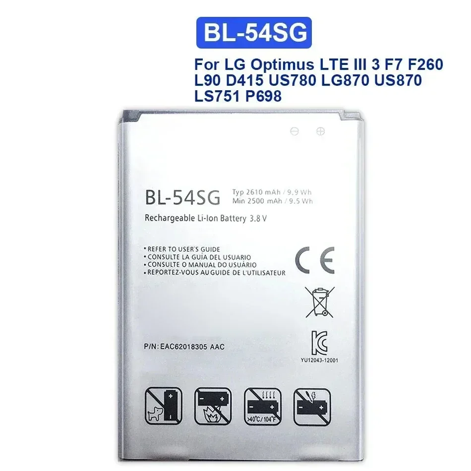 BL-54SG (BL-54SH) Аккумулятор для LG G2 F320 F340L H522Y 2540 мАч F260 D728 D729 H778 H779 D722 Lg90 D410 Портативные
