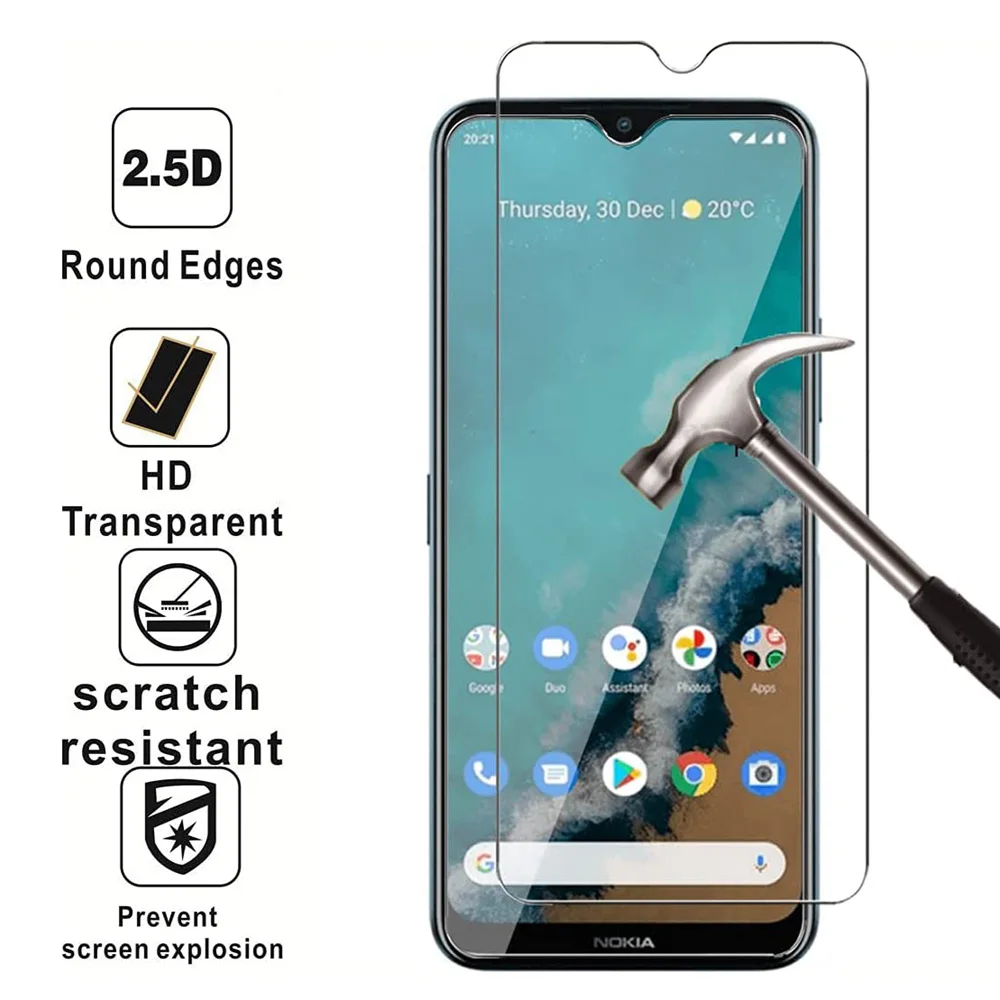 3pcs tempered glass for nokia g50 g20 g10 g300 g c30 c20 c10 anti scratch screen protector 2 5d 9h film glass for free global shipping