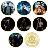 american film and tv challenge coins gold plated silver metal coins crafts collectibles commemorative gifts