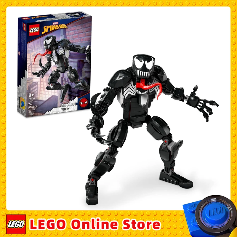 

LEGO Marvel Venom Figure 76230 Fully Articulated Super Villain Spider-Man Universe Collectible Set Alien Action Toys for Kids