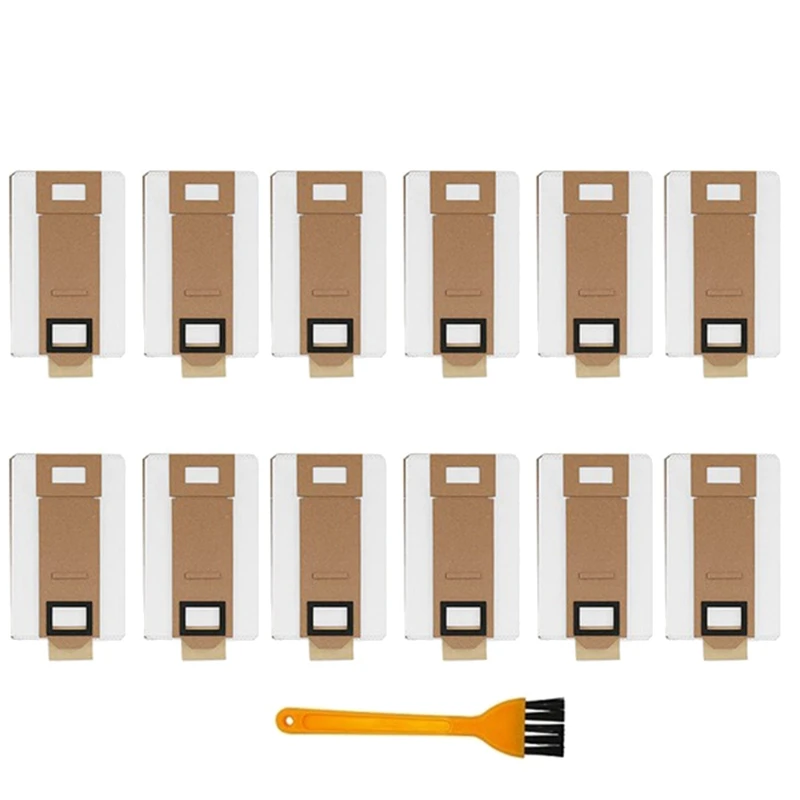 

Promotion!Vacuum Bags Set Of 12 Replacement For Roborock S7 T7S T7S Plus Dust Bag Vacuum Cleaner Accessories Spare Parts