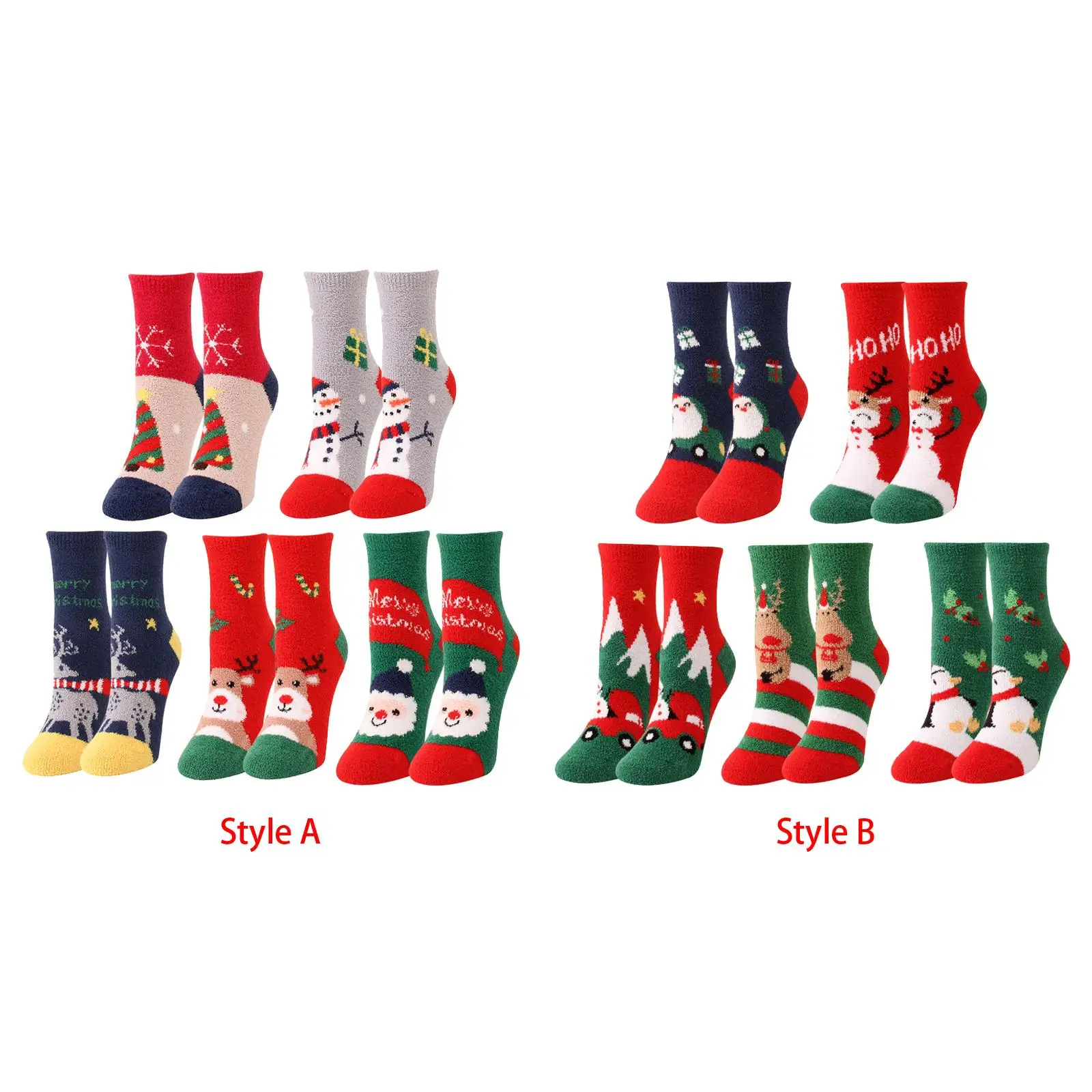 

Забавные праздничные длинные носки, повседневные дышащие теплые чулки, мягкие зимние праздничные осенние подарки для взрослых женщин и дев...