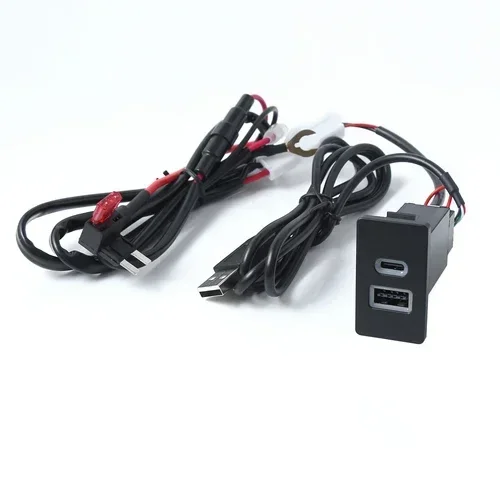 

Автомобильное модифицированное зарядное устройство USB быстрая зарядка розетка входной адаптер аудио радио U-диск флэш-разъем подходит для Toyota Corolla LC80