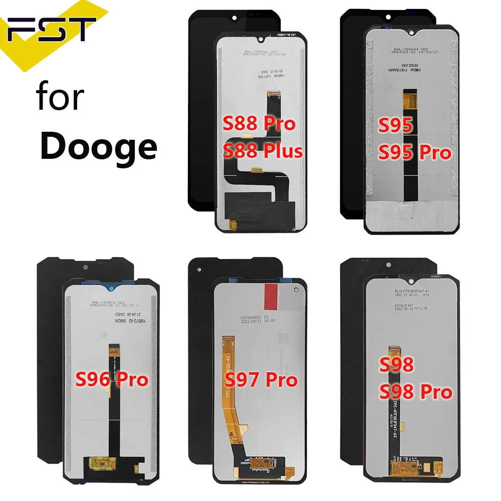 For Doogee S98 S97 Pro LCD Display Touch Screen Digitizer For Doogee S88 Plus S96 Pro LCD Doogee S95 S59 S86 S89 Pro LCD Display