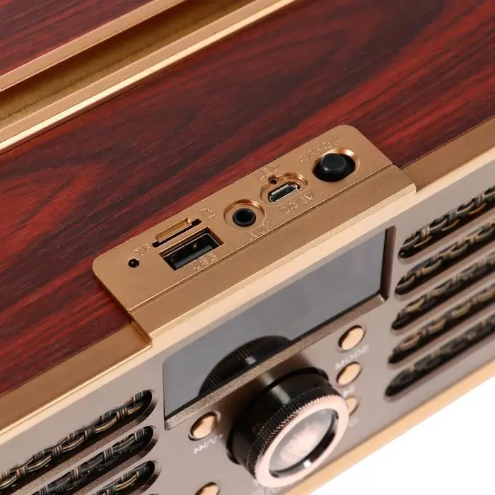 Портативная караоке система MAX MR362 Wood 2х4.5ВТ FM USB BT 1200 мАч | Электроника