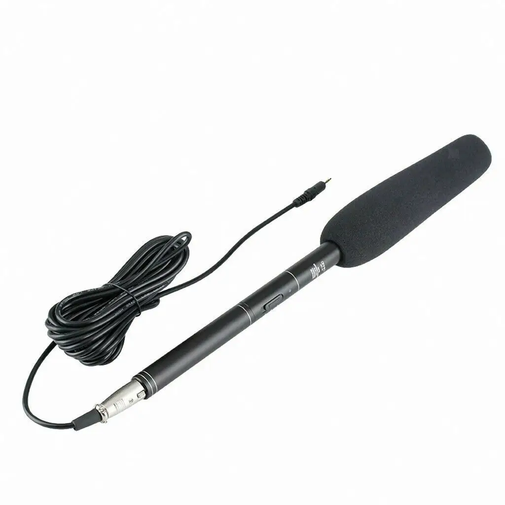 

DSLR Shotgun Microphone Professional Directional Handheld Interview Microphone Handheld Pole For Shotgun With Foam