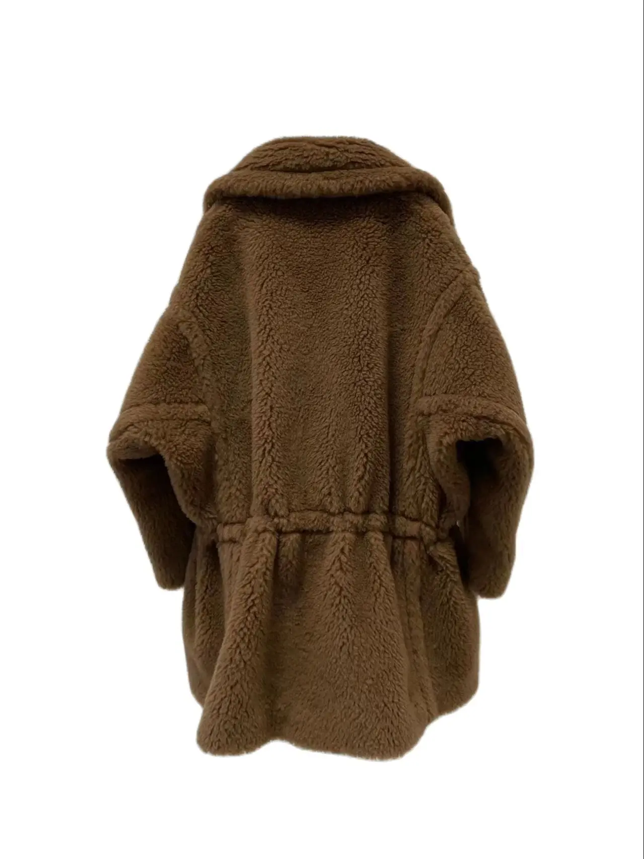 Autumn Alpaca Coat Women Mid-length Teddy Bear Coat Female Winter Loose Tobacco Wool Color Coat Fashion Casual 2023 New MAX