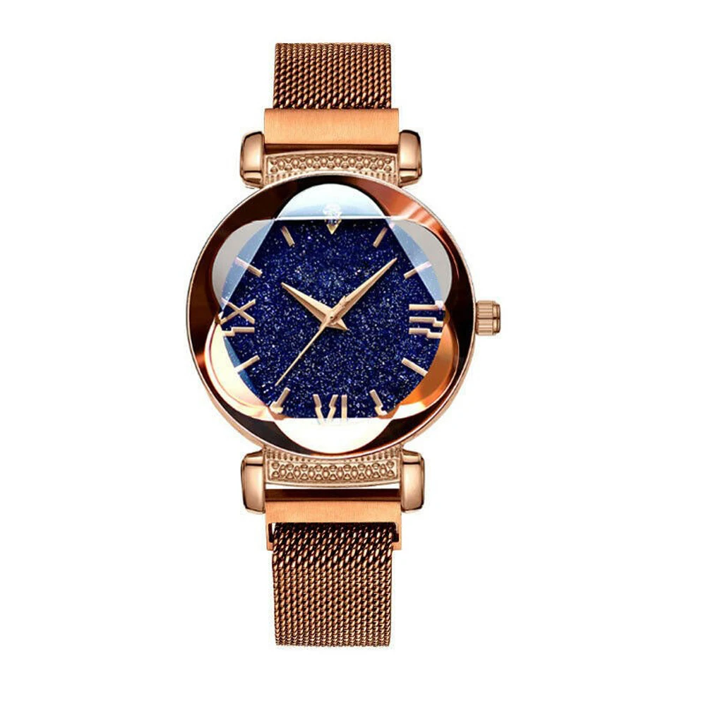 

Starry Sky Roman Numeral Lady Wristwatch New Fashion Watch for Women Elegant Magnet Buckle Quartz Women Watch Gift Dropshippin