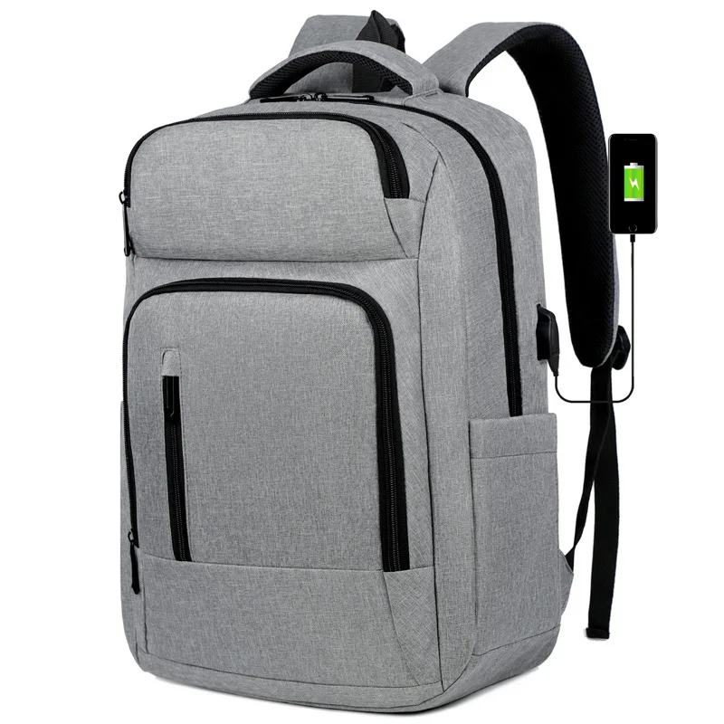

Large Capacity Oxford Backpack Men College Student School Bag USB Charge Backpack Laptop 15.6 17 Inches Casual Bagpack
