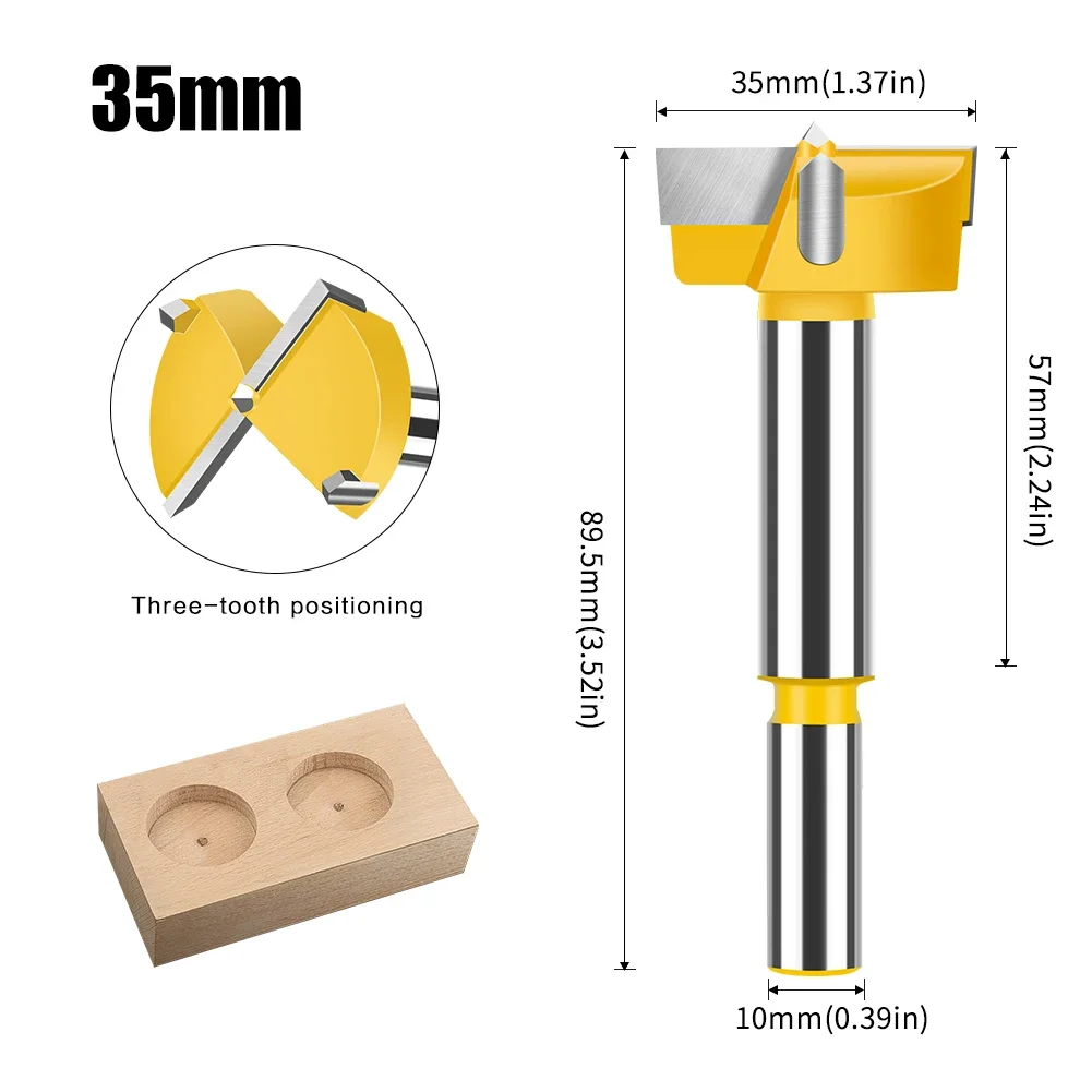 Наконечники форстнера, 1 шт., 15-100 мм, инструменты для деревообработки, резак для отверстий, петли, сверла, Круглый хвостовик, резец из карбида вольфрама