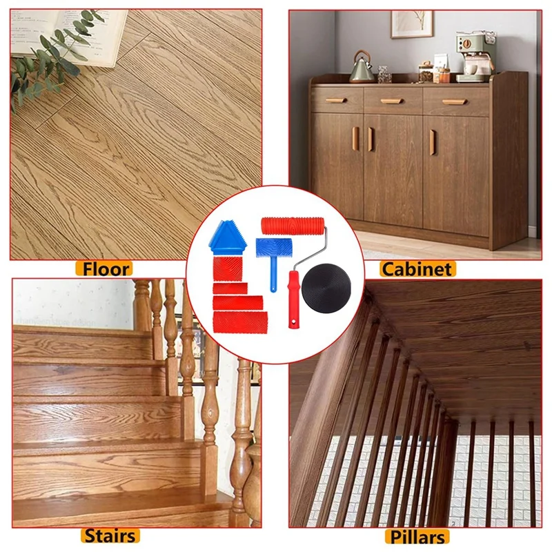 Набор инструментов для обработки резинового дерева текстура сделай сам валик