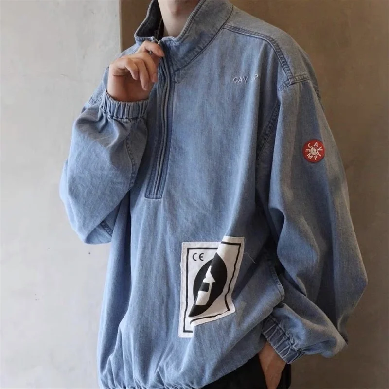 

CAVEMPT High CE Quality 22AW BLEACHED DENIM Jeans Vintage Jacket Men 1:1 Cav Empt Women Coats Outerwear Fashion Couple Clothes