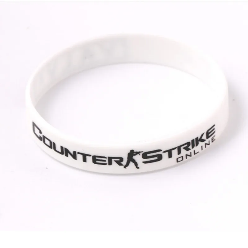 Браслет CS GO резиновый для мужчин игровой браслет диабетиков цвет красный желтый