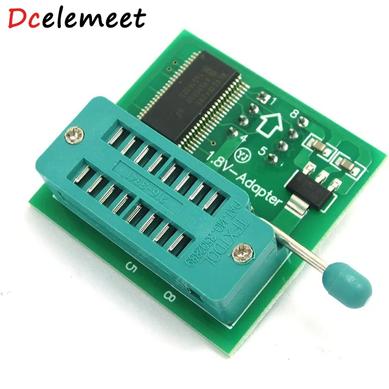 

1.8V adapter for Iphone or motherboard 1.8V SPI Flash SOP8 DIP8 W25 MX25 use on programmers TL866CS TL866A EZP2010 EZP2013 CH341
