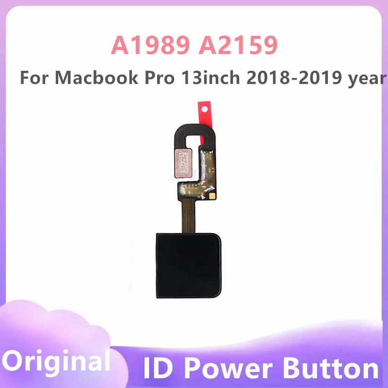 Оригинальная сенсорная кнопка питания A1989 A2159 для Macbook Pro, сенсорная панель 13 дюймов, кнопка включения/выключения питания A1989 A2159, 2018, 2019 год