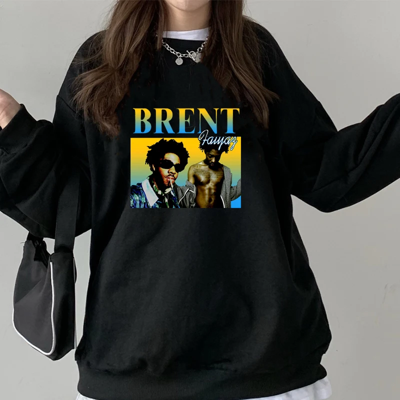 

Brent Faiyaz Rapper Music Sweatshirts Women Harajuku Pullover Streetwear Hoodie Long Sleeve Spring Music Concert Tour Clothes