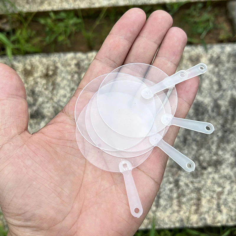 

50 Шт. Мини-прозрачные Пустые Веера 5 См Для Детей DIY Художественные Веера Для Свадьбы, Дня Рождения, Вечеринки
