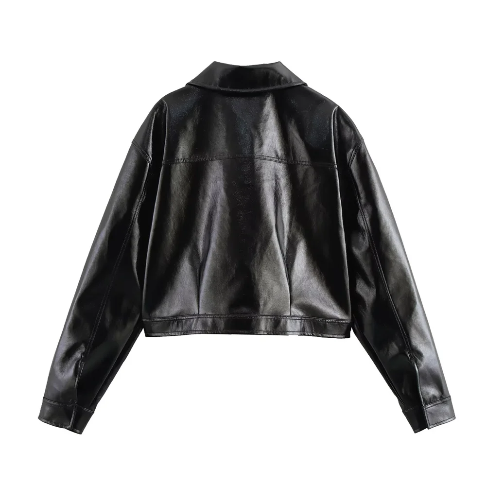 UNIZARA женская осенне-зимняя новая простая повседневная куртка из искусственной