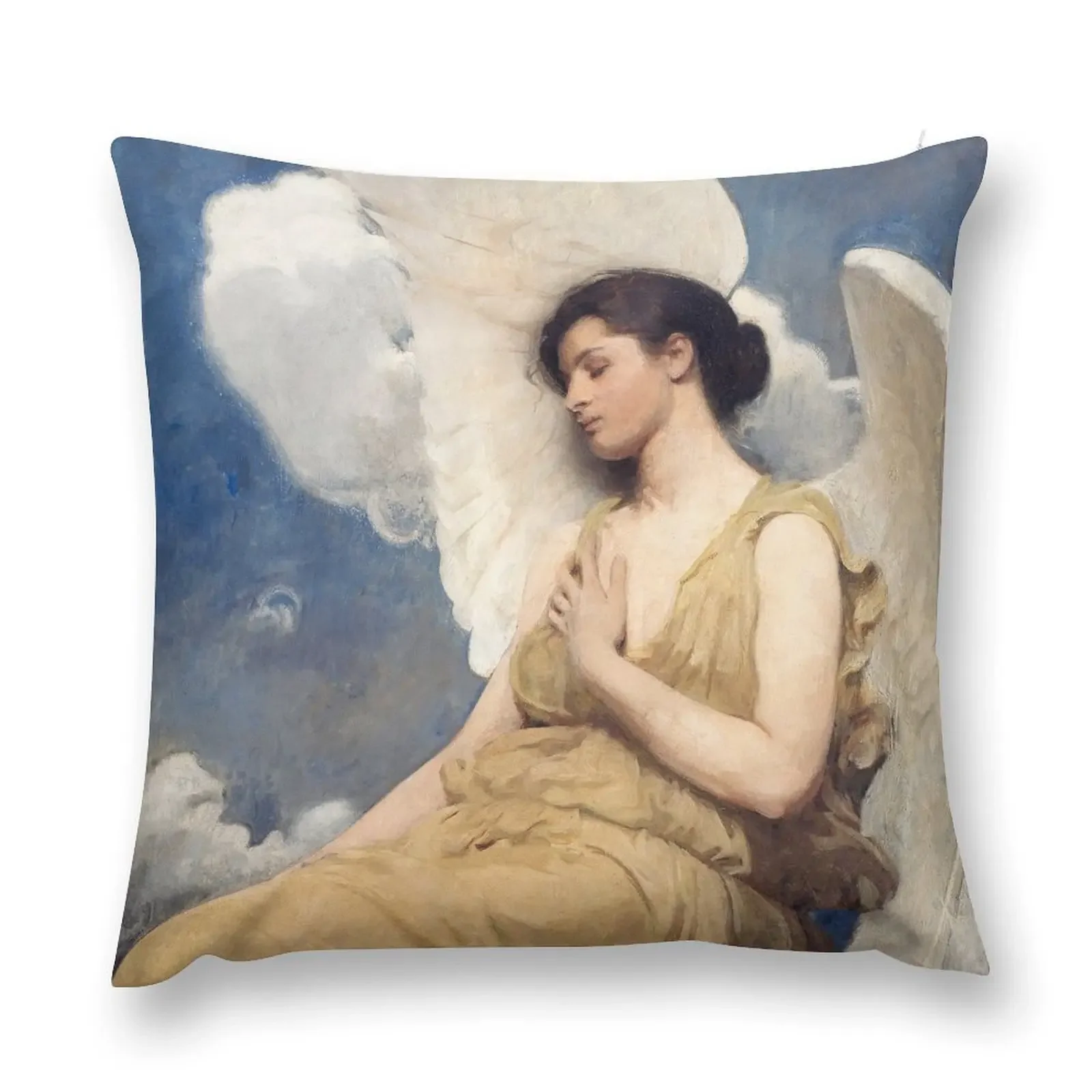 Фигурка крылатого ангела от Abbott Handerson Thayer 1889 декоративная подушка диванные