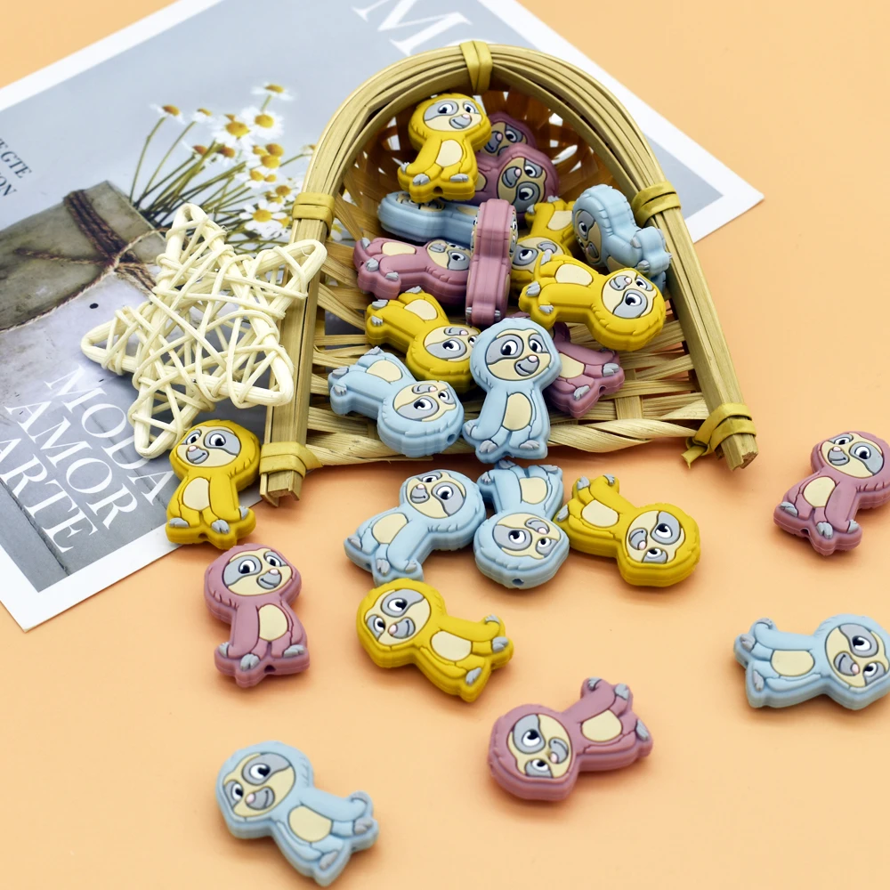 

5 шт., силиконовые бусины для пустышек