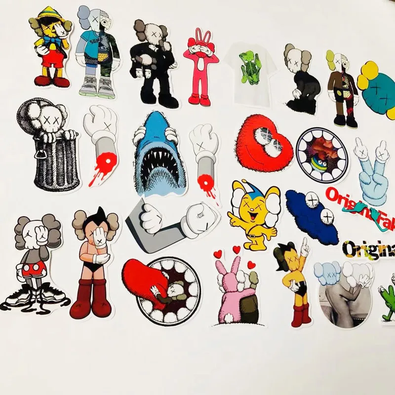 Оригинальные наклейки 27 шт./лот модная аниме-игрушка из ПВХ подарок для мальчиков