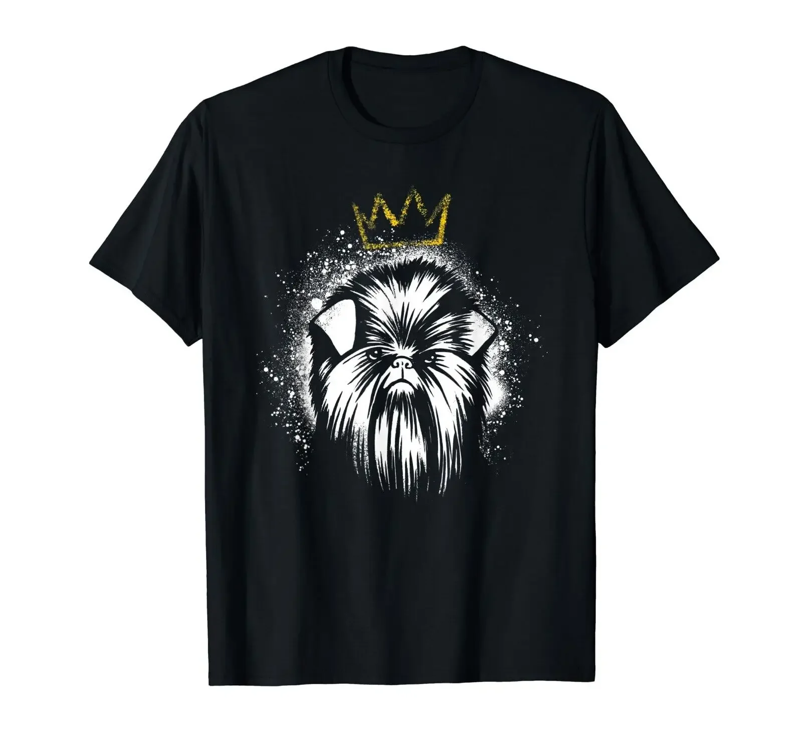 Футболка Affenpinscher с CR0wn забавная футболка унисекс собакой