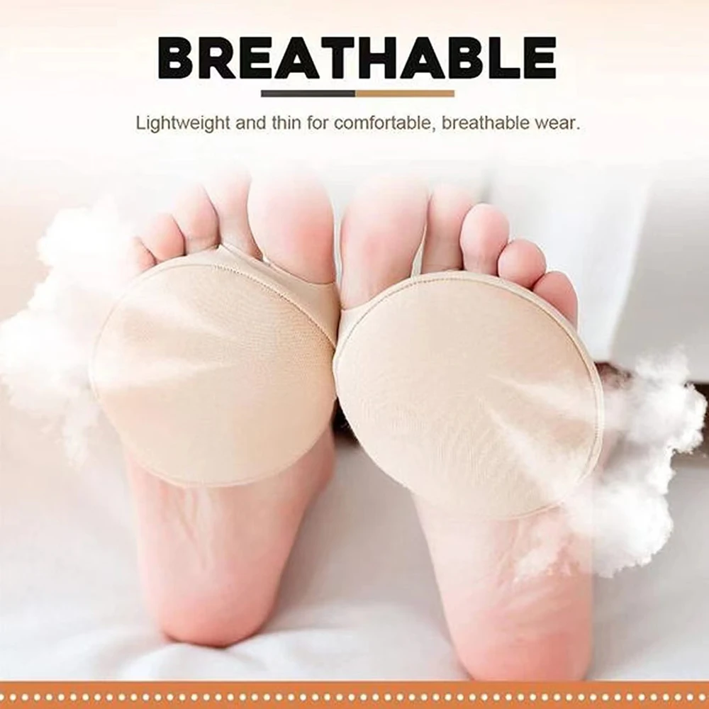 4pcs Five Toes Forefoot Pads for Women High Heels Half Insoles for Shoes Inserts Foot Calluses Corns Pain Relief Forefoot Socks