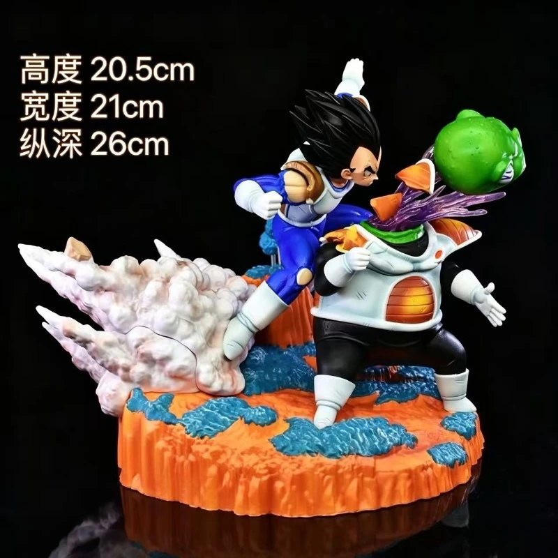 Фото Фигурка Dragon Ball Z: Вегета против Гулдо, 21 см/8,26 дюйма, сцена с отрядом Гинью, коллекционная модель из ПВХ, игрушка, подарок №5