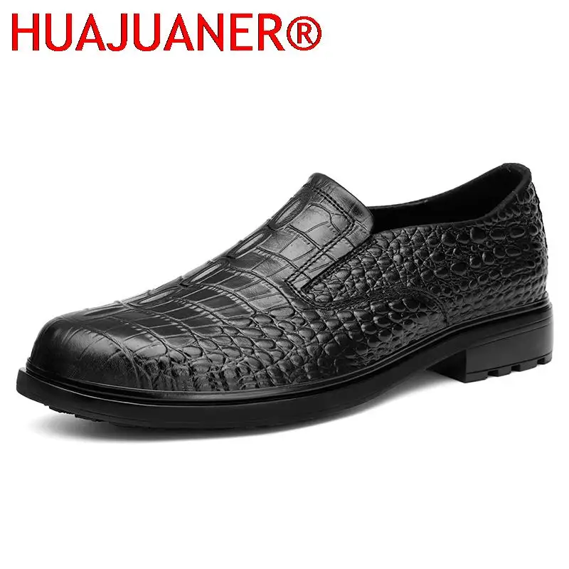 

Crocodile Pattern Men Shoes Patent Leather Split Loafers British Style Mens Casual Shoes Man Fashion Oxford Footwear Big Size 49