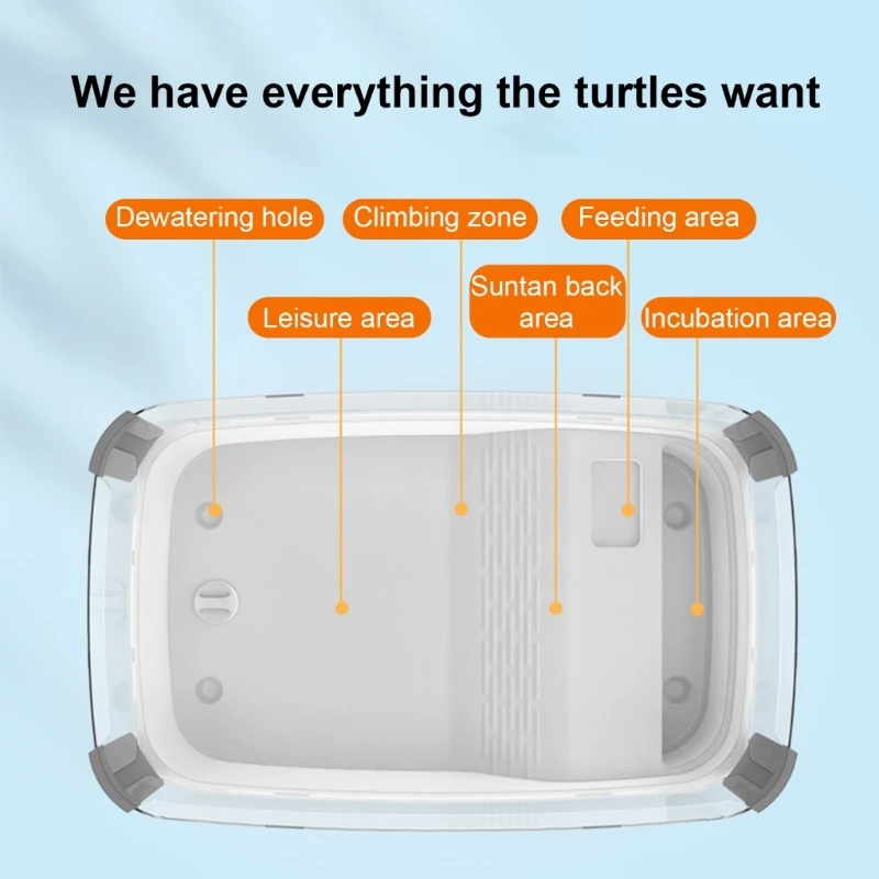 Резервуары для черепах домашних животных рептилий многофункциональная коробка