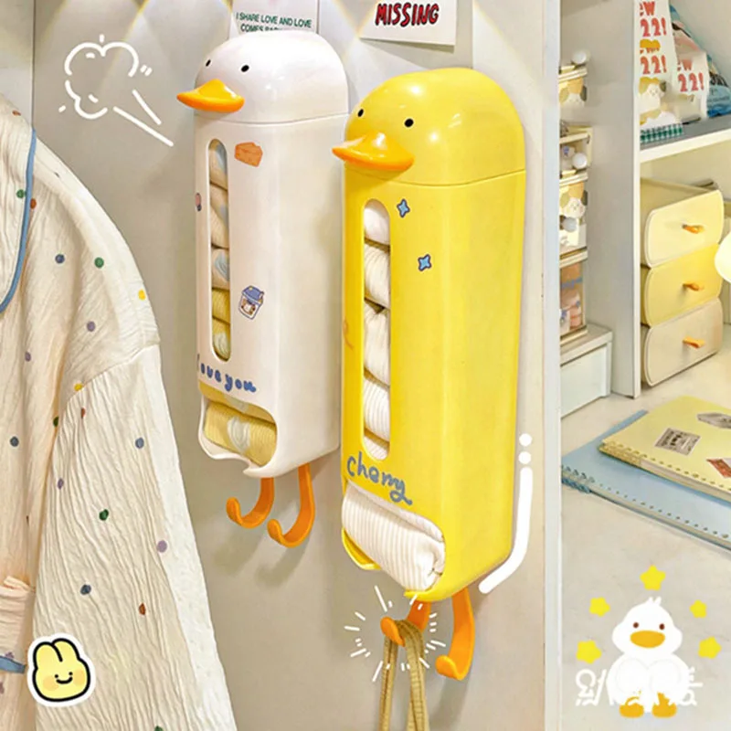Настенный контейнер для хранения нижнего белья в виде утки органайзер трусиков и