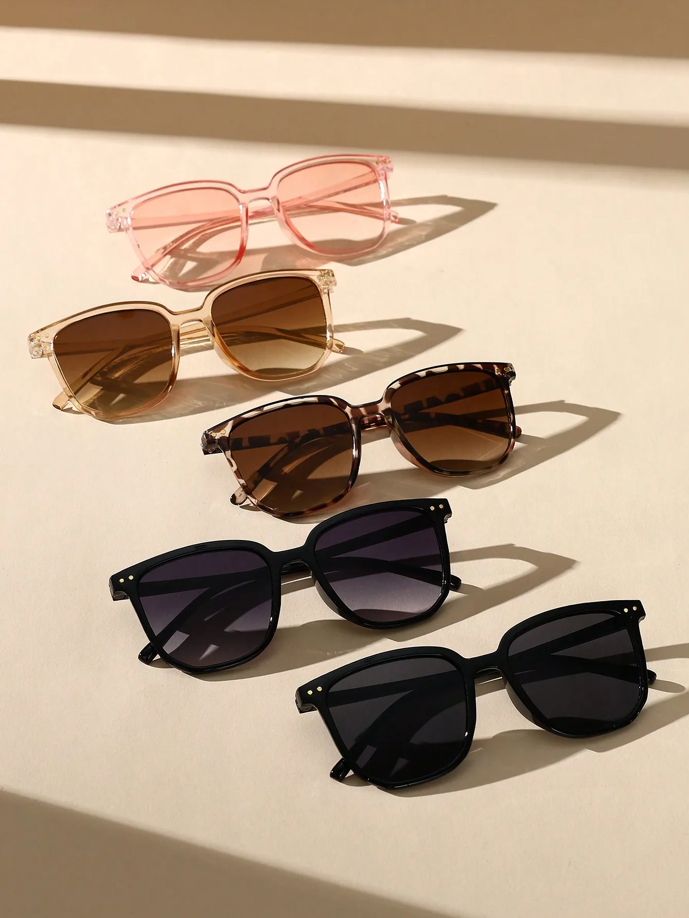 Очки солнцезащитные Унисекс Классические в современном простом стиле 5 шт.