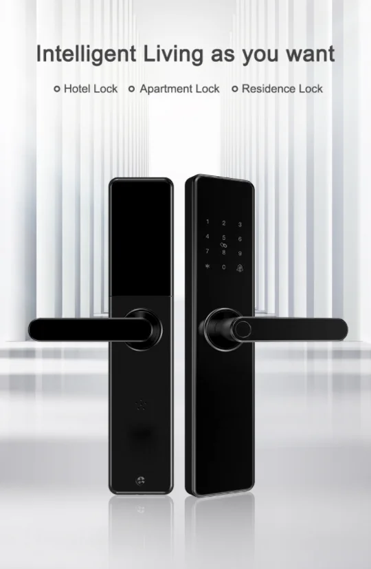 

WiFi Smart Door lock APP Notification Alerts Home Security, Compatible With Alexa Google Home
