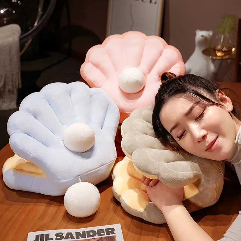 

Cute Shell Doll Plush Cartoon Shell Stuffed Toy Baby Sleeping Pillows Nap Pillow Cute Sofa Cushion Kawaii Room Decor Girl Gift