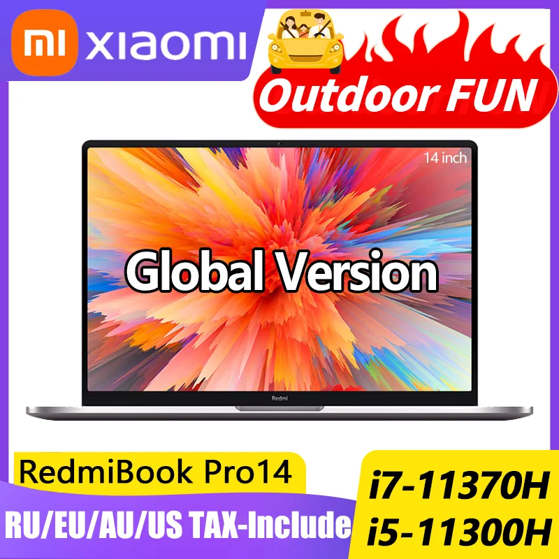 Ноутбук Xiaomi RedmiBook Pro14 14 дюймов 11 Intel i7-11370H/i5-11300H 16 + 512 ГБ экран 2 5 K Win10 портативный