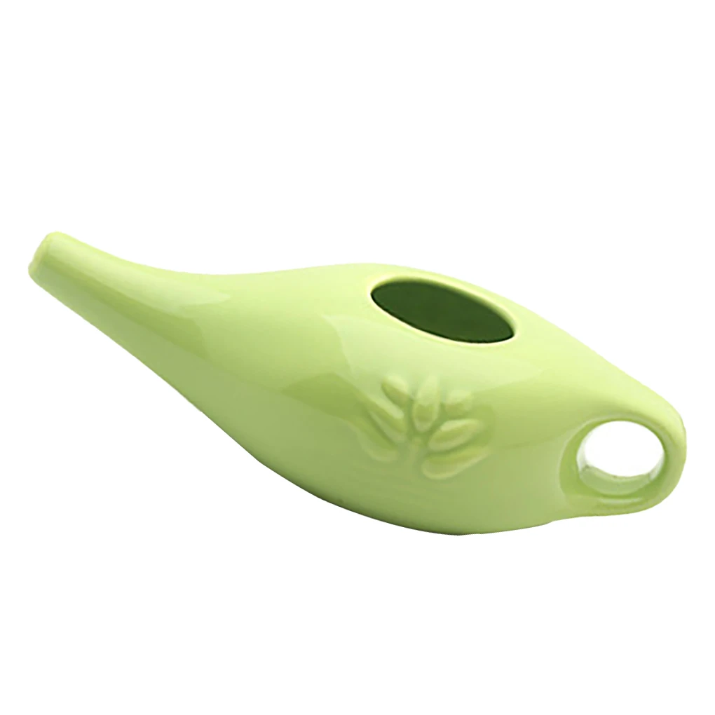 

Ceramic Neti Pot Rinsing Nose Washing Professional Stuff Simple Style Leakproof Spout Washable Tools Set Cleaning Green