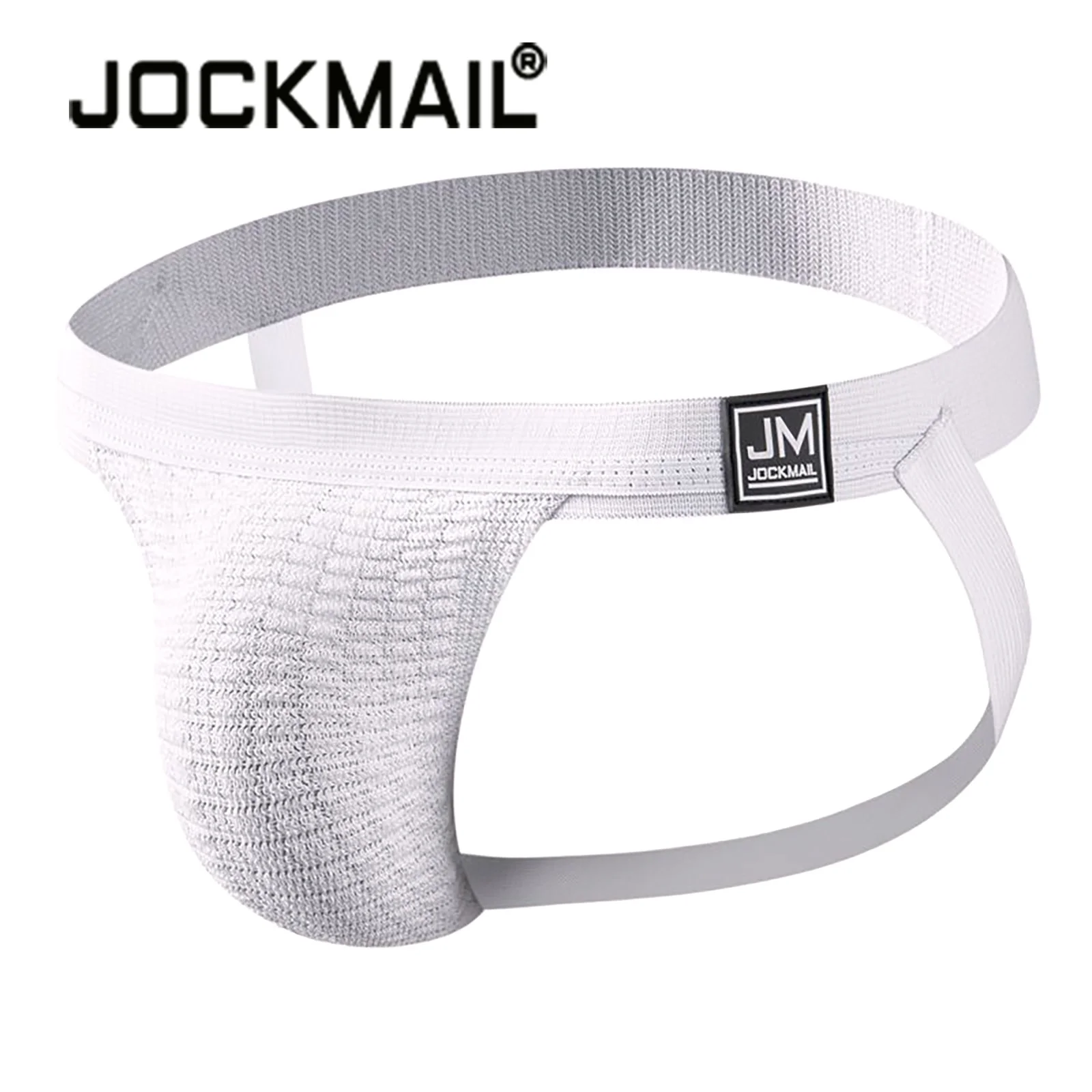 

JOCKMAIL Men solid g strings thong underwear sexy gay sissy tanga hombre Jockstrap penise bag breathable thin men underwear