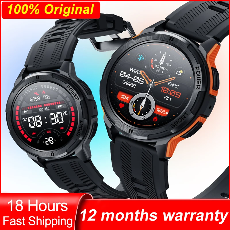 

Мужские Смарт-часы C25 с AMOLED экраном 1,43 дюйма 466*466 HD, Bluetooth, пульсометром, 100 + спортивный голосовой помощник, Смарт-часы