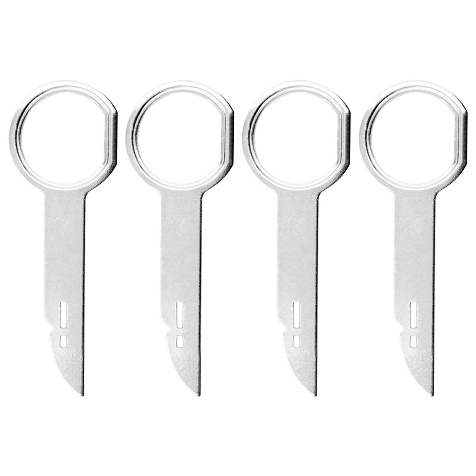 

4pcs Car Accessories Durable Stainless Steel Radio Removal Tool Practical Outdoor Extraction Tools Time Saving Easy Grip Handles